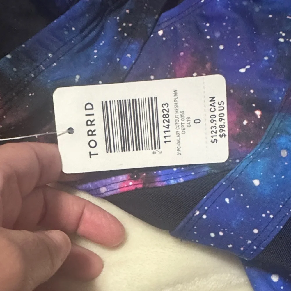 Torrid Blue and Purple Galaxy One Piece Swimsuit - Picture 10 of 10